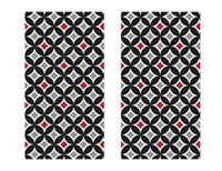 Combined Brands Everyday Elegance Cathedral Window Luxury 3 ply Guest Towels - 2 Pack Gray and Red