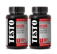 Testosterone Booster for Men Powder - TESTO Booster 855MG - Increase Strength and Muscle Size (2 Bottles)