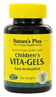 NaturesPlus Childrens Vita-Gels - 180 Easy to Swallow Softgels - Natural Orange Flavor- Childrens Multivitamin & Mineral Supplement - for Health, Energy - Gluten-Free - 180 Servings