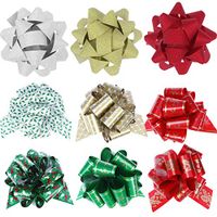 BESTOYARD 24pcs Gift Wrap Bows Pull Bows Sets for Christmas and Birthday
