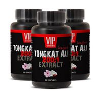 Natural Enhancement Pills for Men - TONGKAT ALI Extract 200 to 1 - Tongkat ali for Men - Natural tongkat ali - 3 Bottles 180 Capsules