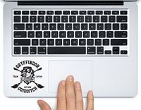 Gryffindor Quidditch Hogwarts Harry Potter Printed Trackpad Clear Vinyl Decal Sticker Compatible with Apple MacBook Pro Air 11" 12" 13" 15" All Years Laptop Trackpad Keyboard (New 13" Macbook Pro)