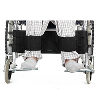 Wheelchair Leg Rest Seatbelt Restraining Strap Footrest Chair Harness Adult Wheelchair Support Safety Belt for Elderly Medical Restraints Foot Straps for Handicap Disabled (Black)