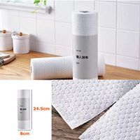 Kimanli Disposable Non-Woven Cloth Wipes For Wet And Dry Kitchen Paper Towels (1 roll of 50 pieces)