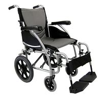 Karman Healthcare S-Ergo115F16SS S-Ergo 115 16 in. seat Ultra Lightweight Ergonomic Wheelchair with Swing Away Footrest in Silver