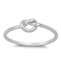 Infinity Knot Love Cute Ring New .925 Sterling Silver Band Size 12