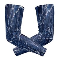 ZZKKO Blue Marble Cooling Arm Sleeves Cover Uv Sun Protection for Men Women Running Golf Cycling Arm Warmer Sleeves 1 Pair