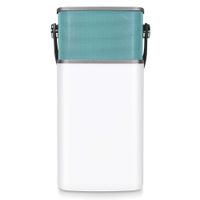 Latte HSD8023BLE DeLite 2-in-1 LED Lantern Bluetooth Speaker with a built-in microphone. IPX4 Water Resistant (Ocean Blue)