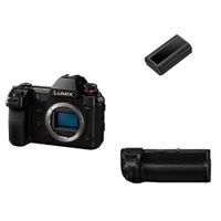 Panasonic LUMIX S1R Full Frame Mirrorless 47.3MP MOS High Resolution Sensor Camera with Lithium-ion Battery and S Series Vertical Battery Grip