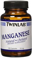 Twinlab 10 mg Manganese Capsules, 100 Count
