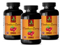 antioxidant - Hawthorn Berry 665MG - Hawthorn - 3 Bottles (360 Capsules)