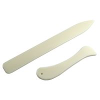 BronaGrand 2 Pieces Bone Folder Paper Creaser Set Scoring Tool for Paper Crafts, Bookbinding, Card Making and Office Supplies