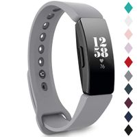 Find-MyWay Compatible with Fitbit Inspire HR Bands/Inspire Band, Inspire Replacement Accessories Silicone Bracelet Women Men Large&Small Wristband Breathable Strap for Inspire HR Fitness Trackers