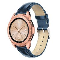 Fenebort Compatible with Samsung Galaxy Watch Bands 42mm, Premium Leather Strap Bracelet Replacement Wristband Accessories 20mm S-13