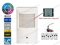 DSC 2.4MP 1080p Full HD 4-in-1 (AHD, HD-TVI, HD-CVI, 960H) CCTV Security Surveillance HD 48 IR LED Night Vision Motion Detector PIR Camera