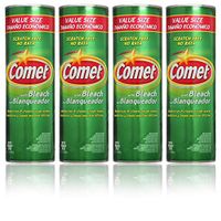 Comet Cleaner with Bleach Powder 25-Ounces | Scratch-Free | (Value Pack of 4-Units)