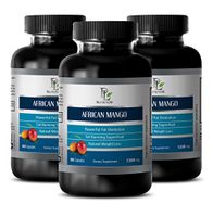 African Mango Dietary Supplement - African Mango Extract - Helps Increase The Breakdown of Fat - 3 Bottles 180 Capsules