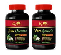 Nerve Supplement Formula - GRAVIOLA Leaf Extract (650Mg) - Soursop Leaves Extract - 2 Bottles 200 Capsules