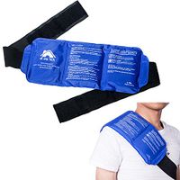 Reusable Ice Packs with Strap for Hot & Cold Compress, Cold Pack Gel Ice Packs for Injuries Back, Knee, Waist, Shoulder, Ankle, Calves and Hip