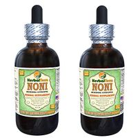 Noni (Morinda Citrofol) Glycerite, Organic Dried Fruits Alcohol-Free Liquid Extract (Brand Name: HerbalTerra, Proudly Made in USA) 2x2 fl.oz (2x60 ml)