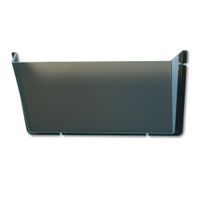 Deflecto Unbreakable DocuPocket, Wall File Organizer, Letter Size, Smoke, Single Pocket, 14.5" x 3" x 6.5" (63202)