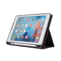 Jennyfly iPad Pro 10.5 Case with Stand,Folio Flip Stand Luxury PU Leather Hand Strap Business Case Auto Sleep/Wake with Apple Pencil Holder Card Slots Smart Cover for iPad Pro 10.5 -Wine Red