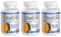 Energy Supplements for Women - Gray Hair Solution - for Men & Women - Extra Strength Formula - zinc Bulk - 3 Bottles (180 Capsules)