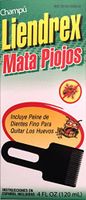 Liendrex Lice Shampoo 4 oz. Mata Piojos / Kills Lice - Champu