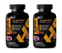 Liver Detox Support - Full Body Detox and Cleanse Complex 920 mg - goldenseal Herbal Supplements - 2 Bottles 200 Capsules