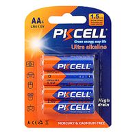 4 Pcs 1.5V AA E91 AM3 MN1500 LR6 Alkaline Battery