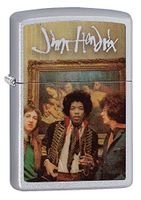 Zippo Jimi Hendrix Pocket Lighter, Satin Chrome