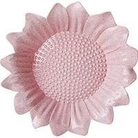 WWSHM Sun Flower Fruit Bowl Creative Home Snack Dish Tea Candy Bowl Seeds Nuts Candy Dried Fruit Storage Lazy Snack Bowl Plastic (Color : Pink Bowl)