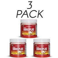 Germa Manteca Ubre Plus. Natural Topical Analgesic Ointment. Red. Fast Relief for Minor Aches, Pains and Strains. Red. 3 Oz. Pack of 3