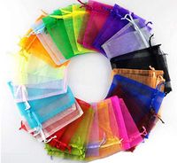 48 pcs Organza Bags in 3x4" -Mix Color Satin Drawstring Organza Pouch Wedding Party Favor Gift Bag Jewelry Watch Bags