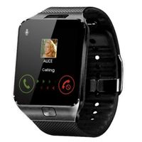 GTJXEY Smart Watch Smartwatch Bluetooth Sweatproof Touchscreen Phone with Camera TF/SIM Card Slot for Android and iPhone Smartphones for Girls Boys Men Women(Black)