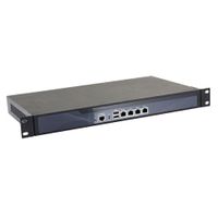Fanless 1U Rackmount Firewall Appliance,Network Security Router with COM 4 Intel Gigabit Ethernet J1900 R18(2GB Ram 32GB SSD)