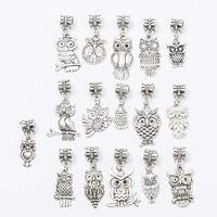 Necklace Pendants Antique Silver Jewelry Findings Pendant Alloy Owl Jewelry Prom Pretty Beautiful Cute For gift Cheap Aesthetic Womens Beads Comfortable