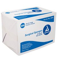 Dynarex Gauze Sponge N/S 4x4 8 Ply - 20/200 (4M)/Cs