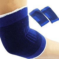 2 X Yonger Fitness Elastic Elbow Brace Compression Support Sleeve for Tendonitis, Tennis Elbow, Golf Elbow Treatment - Reduce Joint Pain