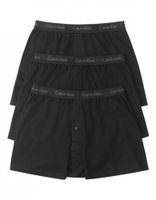 Calvin Klein Men's Cotton Classics Multipack Knit Boxers, Black, Medium