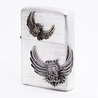 Zippo Crown Skull Sl Lighter/Genuine Authentic/Original Packing (6 Flints Set Free Gift)