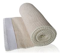 HGP Cotton Elastic Bandages 4 Pack - Self Adhesive Latex Free Wrap with Touch Closure at Both Ends - Extra Wide 6 Inch X 15 Feet Long - Precise Compression with No Clips or Tape for Knee Leg or Ankle