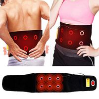 Atatakai Electric Far Infrared Jade Stones Heated Therapy for Lower Back Pain Heating Pads/Heat Waist Wraps, Stomach Cramps Pain Relief Support Belt for Men Women w/ 7.4V Rechargeable Battery