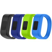 QGHXO Band for Garmin Vivofit Jr/Vivofit Jr. 2, Soft Silicone Replacement Watch Band Strap for Garmin Vivofit Jr/Vivofit Jr. 2 Activity Tracker, Small, Large (4PCS Bands-Boy, Small: 5.7")