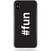 MightySkins Skin Compatible with Apple iPhone X - Fun | Protective, Durable, and Unique Vinyl Decal wrap Cover | Easy to Apply, Remove, and Change Styles | Made in The USA