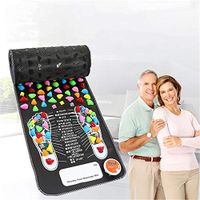 ANGELA Reflexology Walk Stone Mat, Foot Acupoint Massager, Ache Relieve Nerve Relaxes Muscle, Stress, Good for Your Health, Suitable Home and Office Use