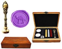 MNYR Camel Decorative Luxury Wood Box Bronze Metal Peacock Wedding Invitations Gift Cards Paper Stationary Envelope Seals Custom Logo Wax Seal Sealing Stamp Wax Sticks Melting Spoon Wood Gift Box Kit