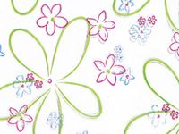 Small"Spring Blooms" Floral 7x2x3" Cello Cellophane Treat Food Snack Bags (25 ct)