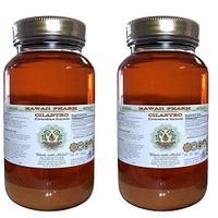 Cilantro Alcohol-Free Liquid Extract, Organic Cilantro (Coriandrum Sativum) Dried Leaf Glycerite Hawaii Pharm Natural Herbal Supplement 2x32 oz Unfiltered