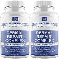 Beverly Dermal Repair Complex Supplement with Biotin, Vitamin B12, Vitamin B6, Vitamin C, Vitamin D & Vitamin E - Best Formula On The Market - 2 Bottles